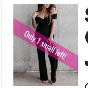 Rebellia off the shoulder jumpsuit